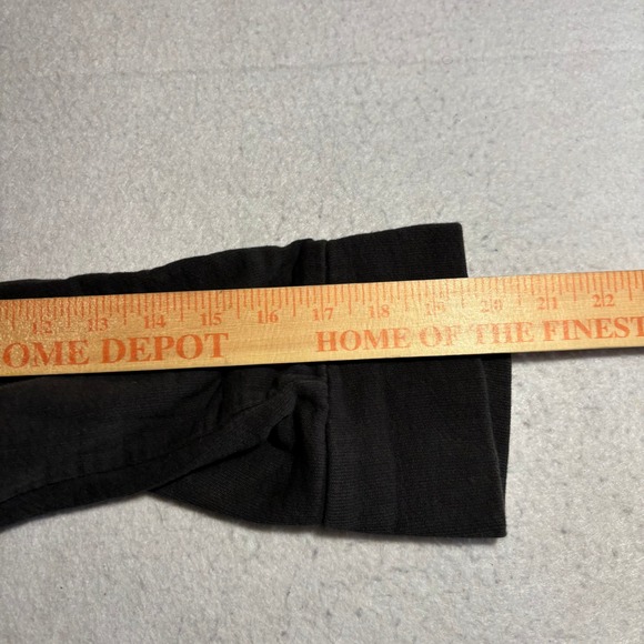 INGKKO Black Long Sleeve Midi Dress Pockets Crew Neck Made In Korea - Picture 8 of 9